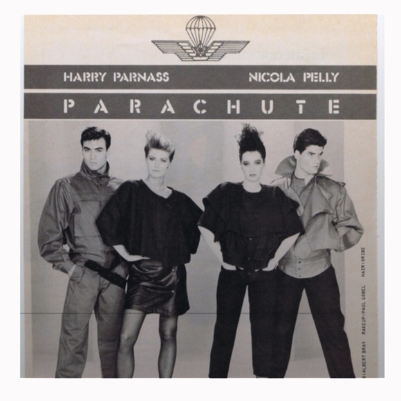 RARE 80’s PARACHUTE by Harry Parnass & Nicole Perry UNISEX VTG WOOL SWEATER - Picture 1 of 16